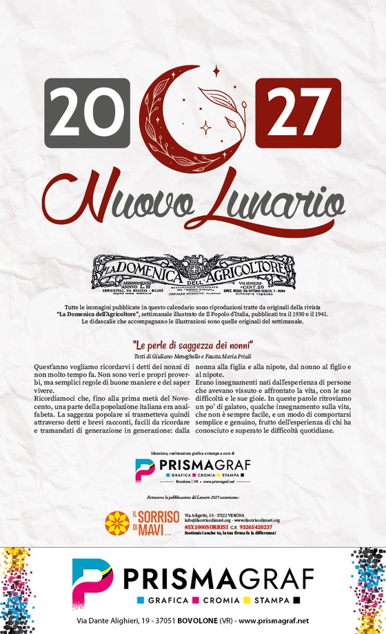 Copertina del Nuovo Lunario 2027